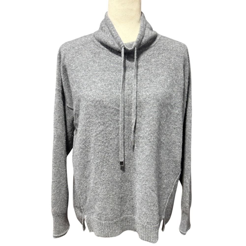 Isaac Mizrahi Cashmere Cowl Neck Sweater Size L Timeless Capsule Staple Winter